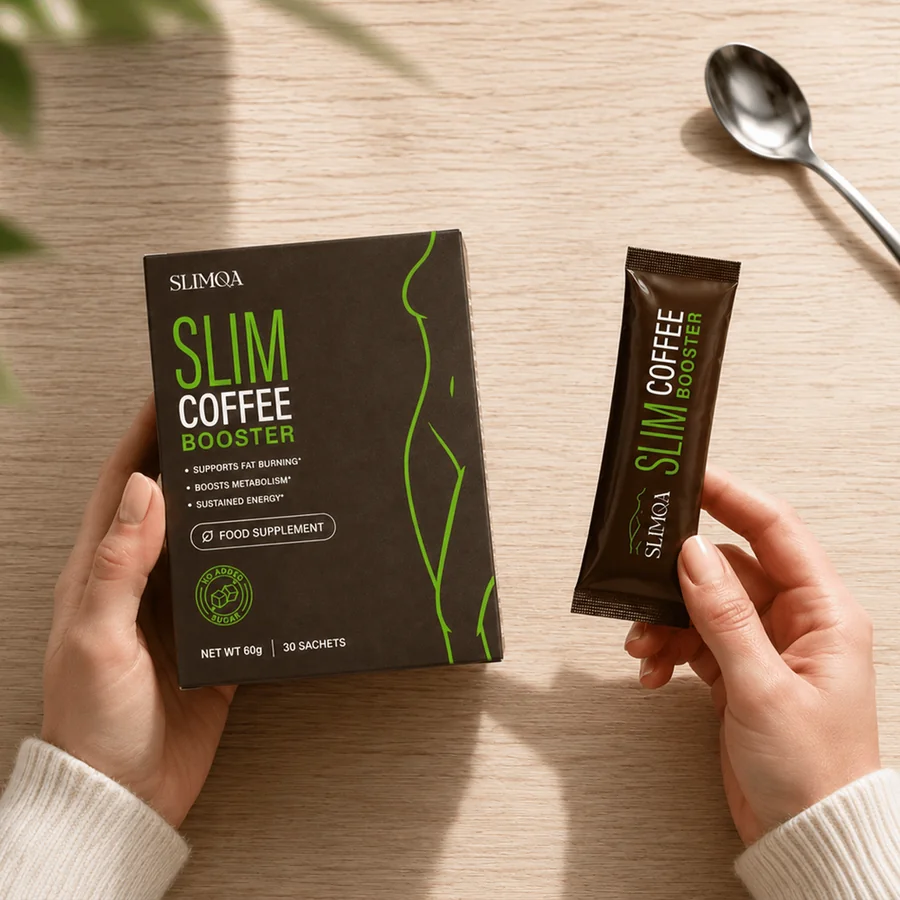 Slimqa Slim Coffee Booster – Verpackung und Stick